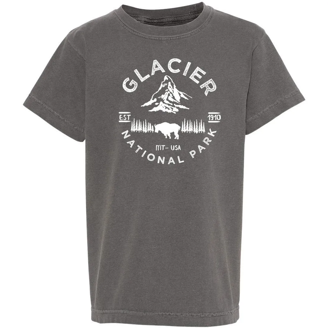 Glacier National Park Youth Comfort Colors T shirt