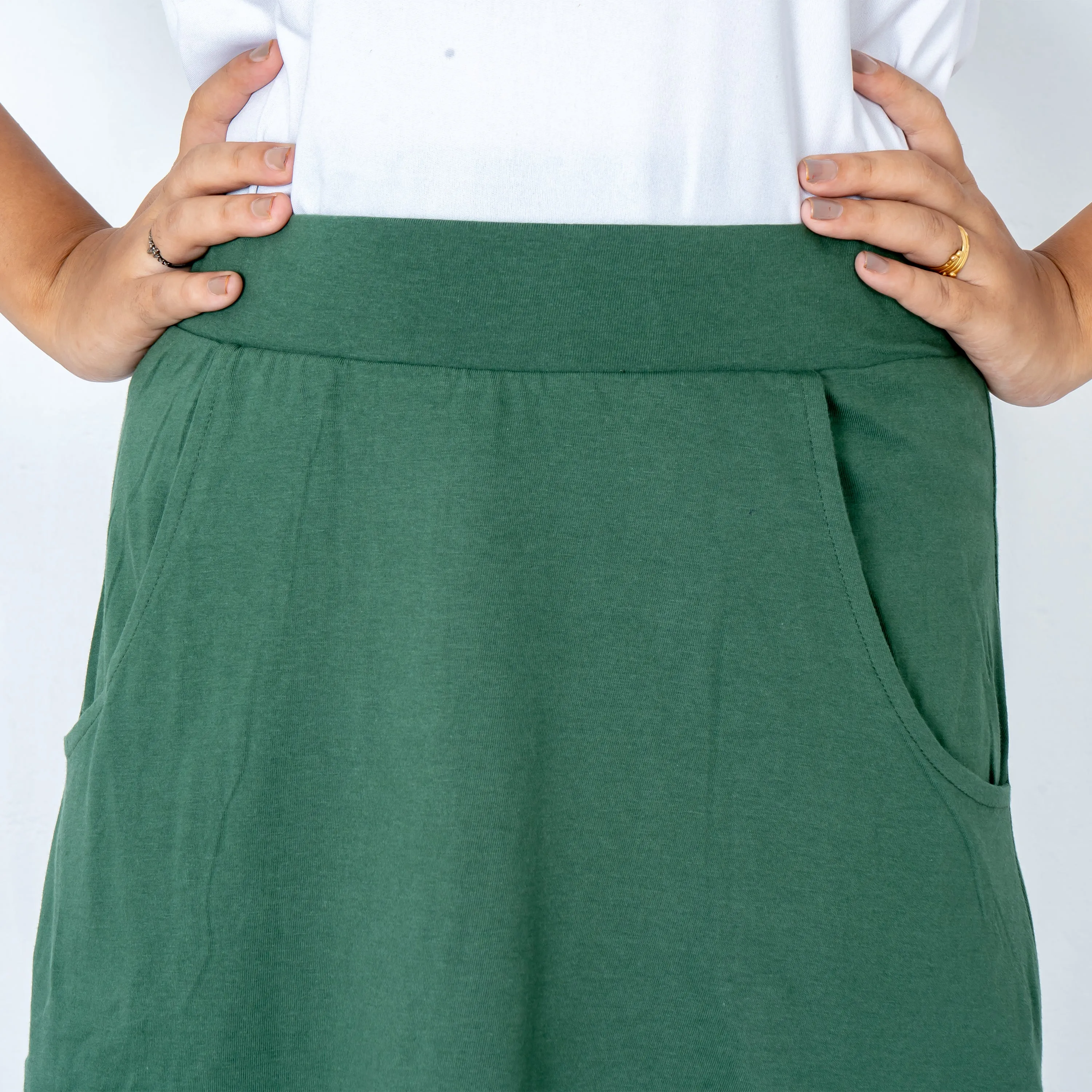 Green A-Line Skirt