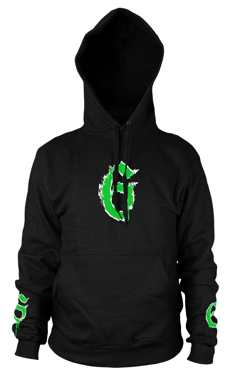 Green Six - Heavyweight Hooded Pullover Sweater