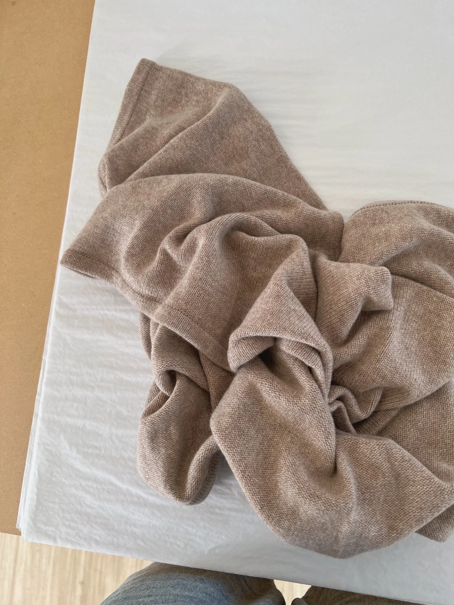 Heirloom baby blanket (100% cashmere)