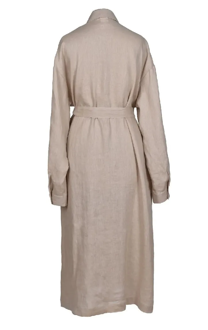 Linen Dress Ausme Beige