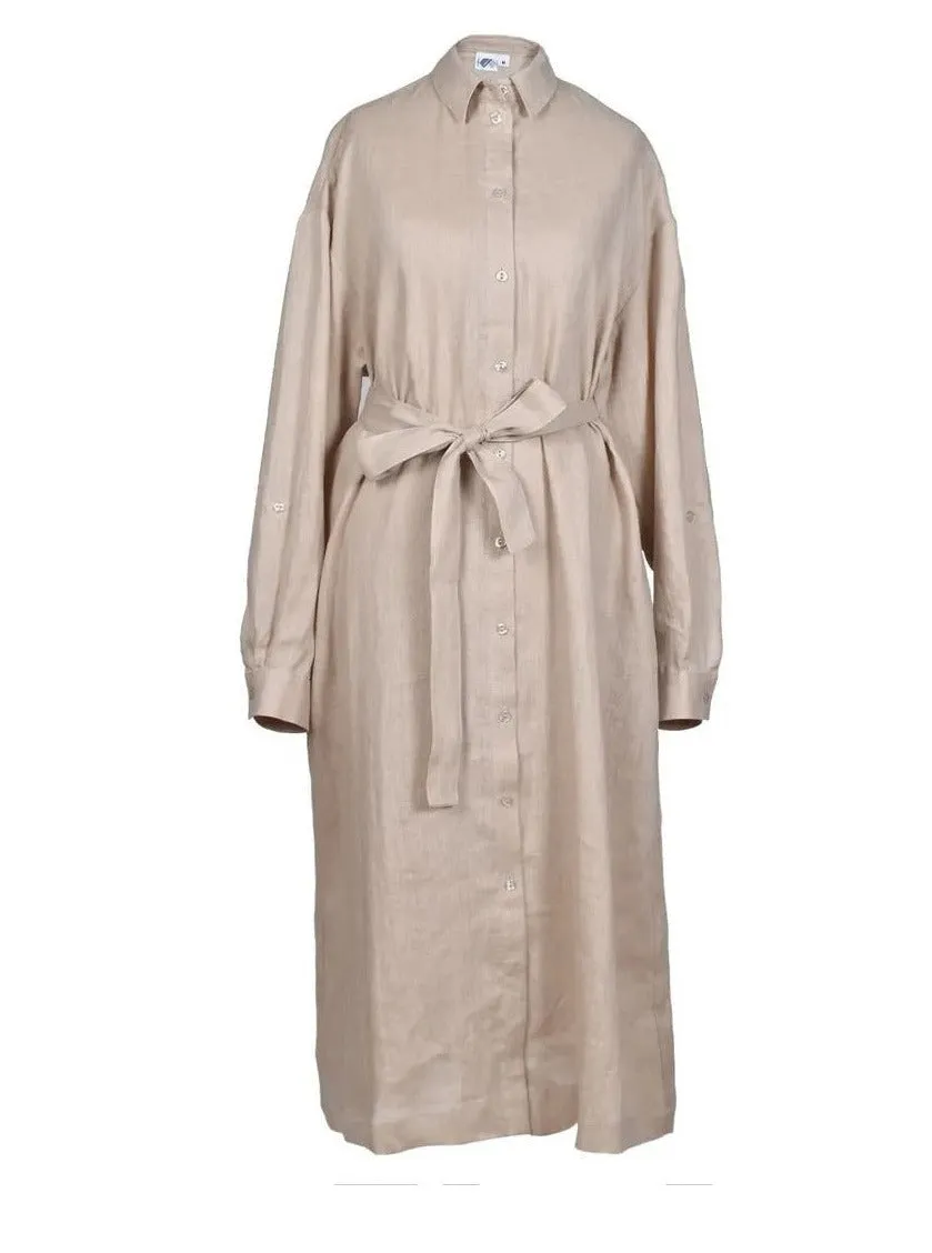 Linen Dress Ausme Beige