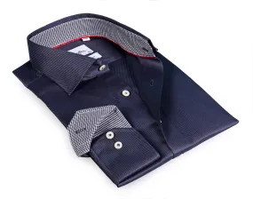 Long Sleeve Shirt with contract trimming // Dual cuffs // contemporary fit