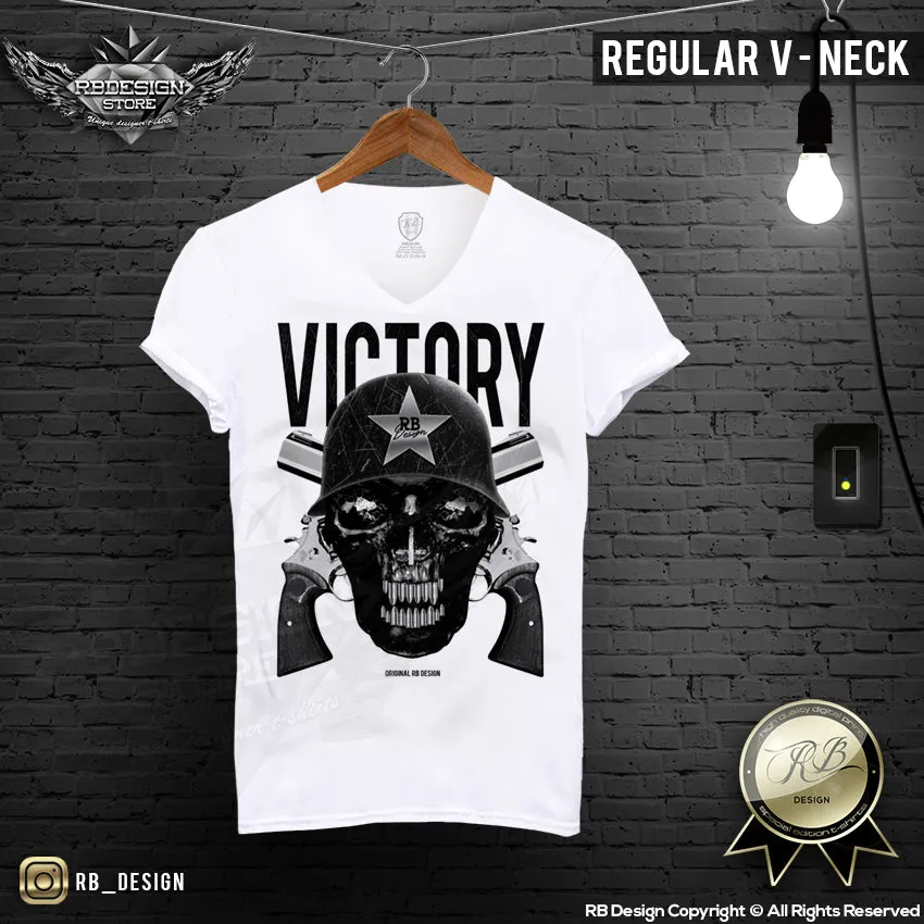 Men's Army Skull T-shirt RB Design Warrior Soldier Bullets Tank Top MD593 Black