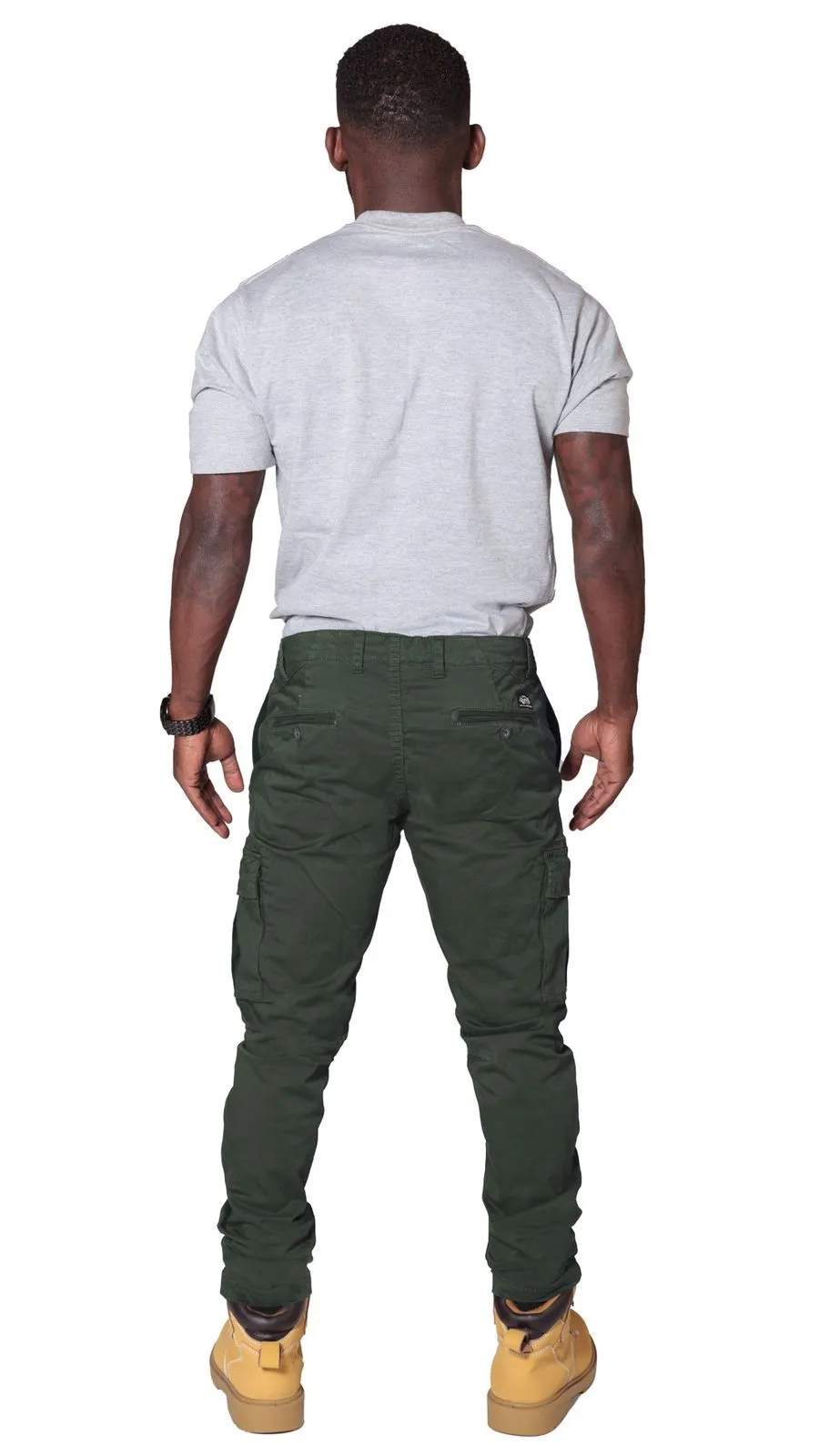 Men’s Cargo Trousers - Khaki Green - 26W