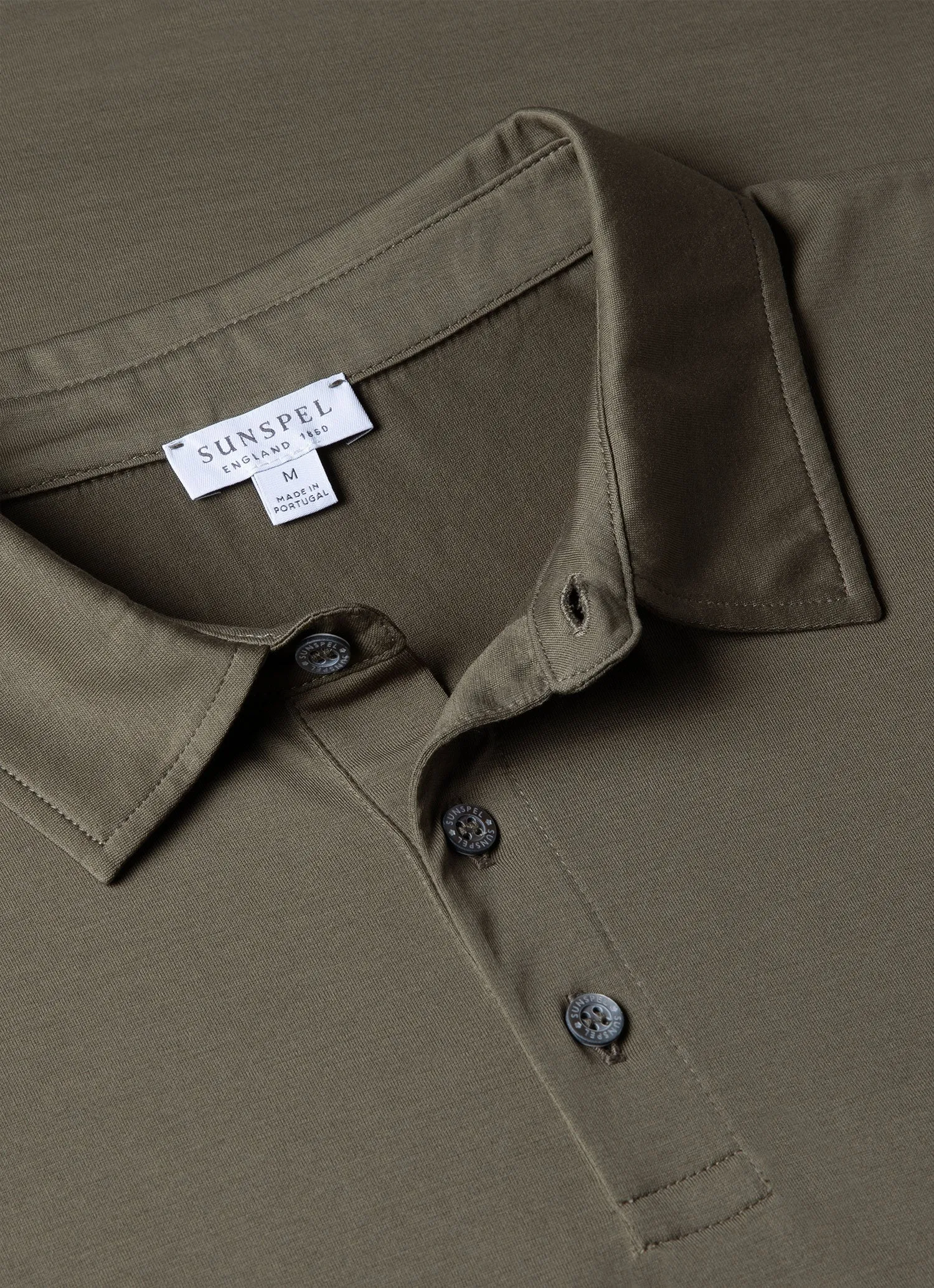 Men's Jersey Classic Polo Shirt in Khaki