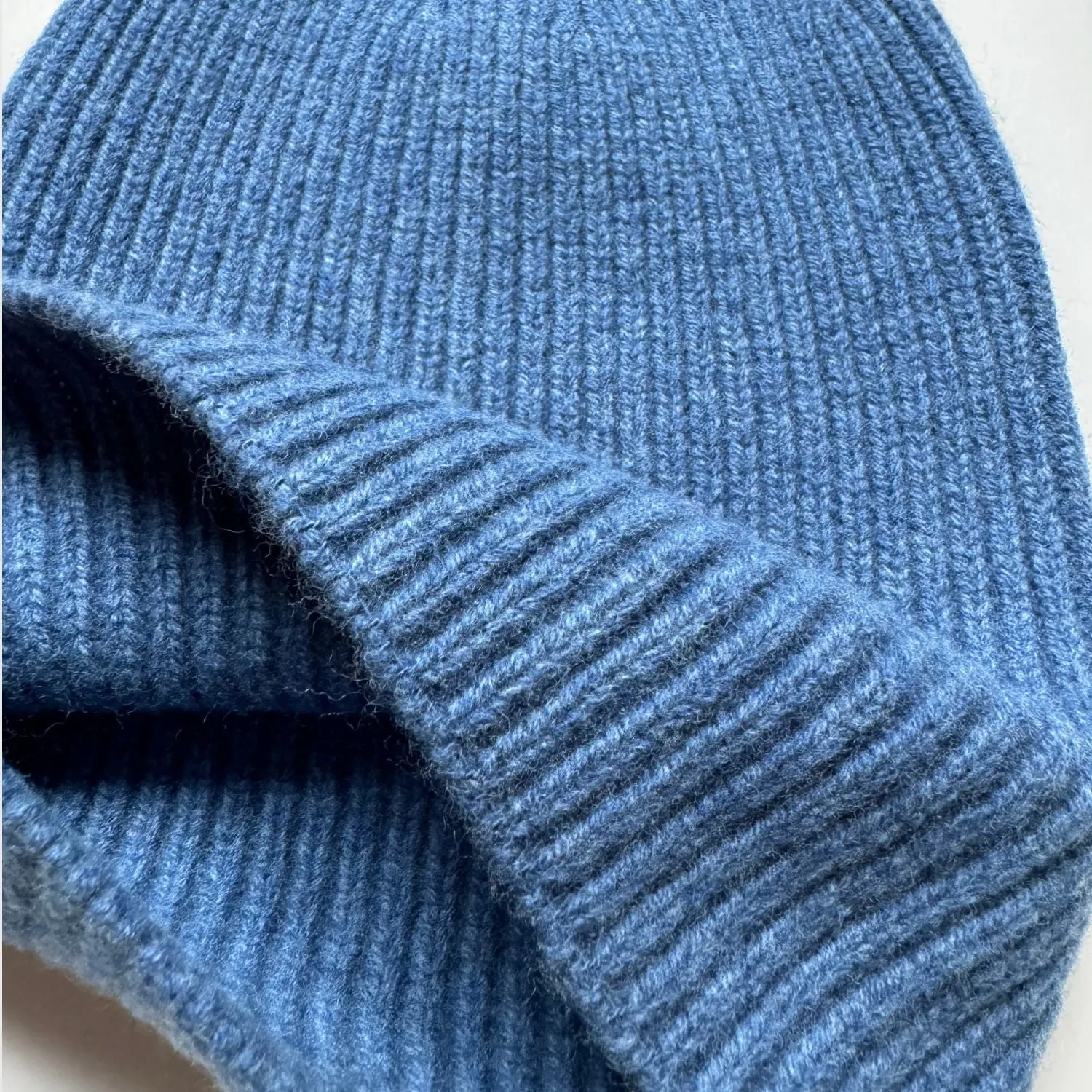 Merino wool beanie hat with fold over hem | 10 colors