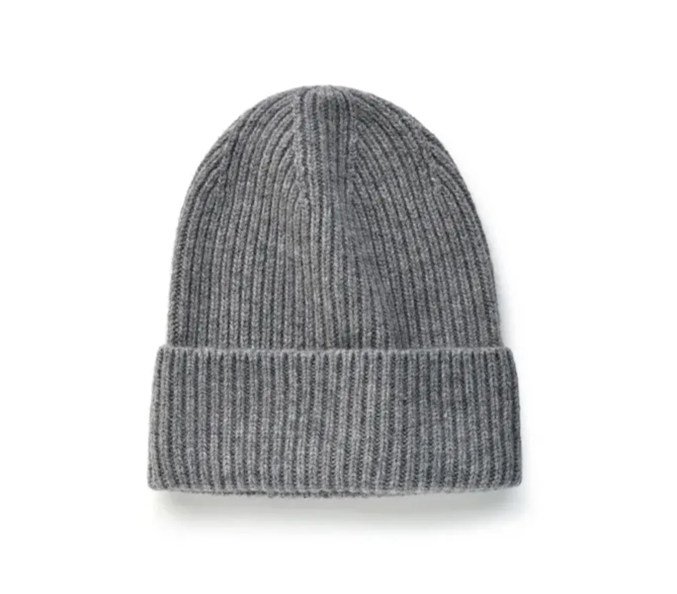 Merino wool beanie hat with fold over hem | 10 colors