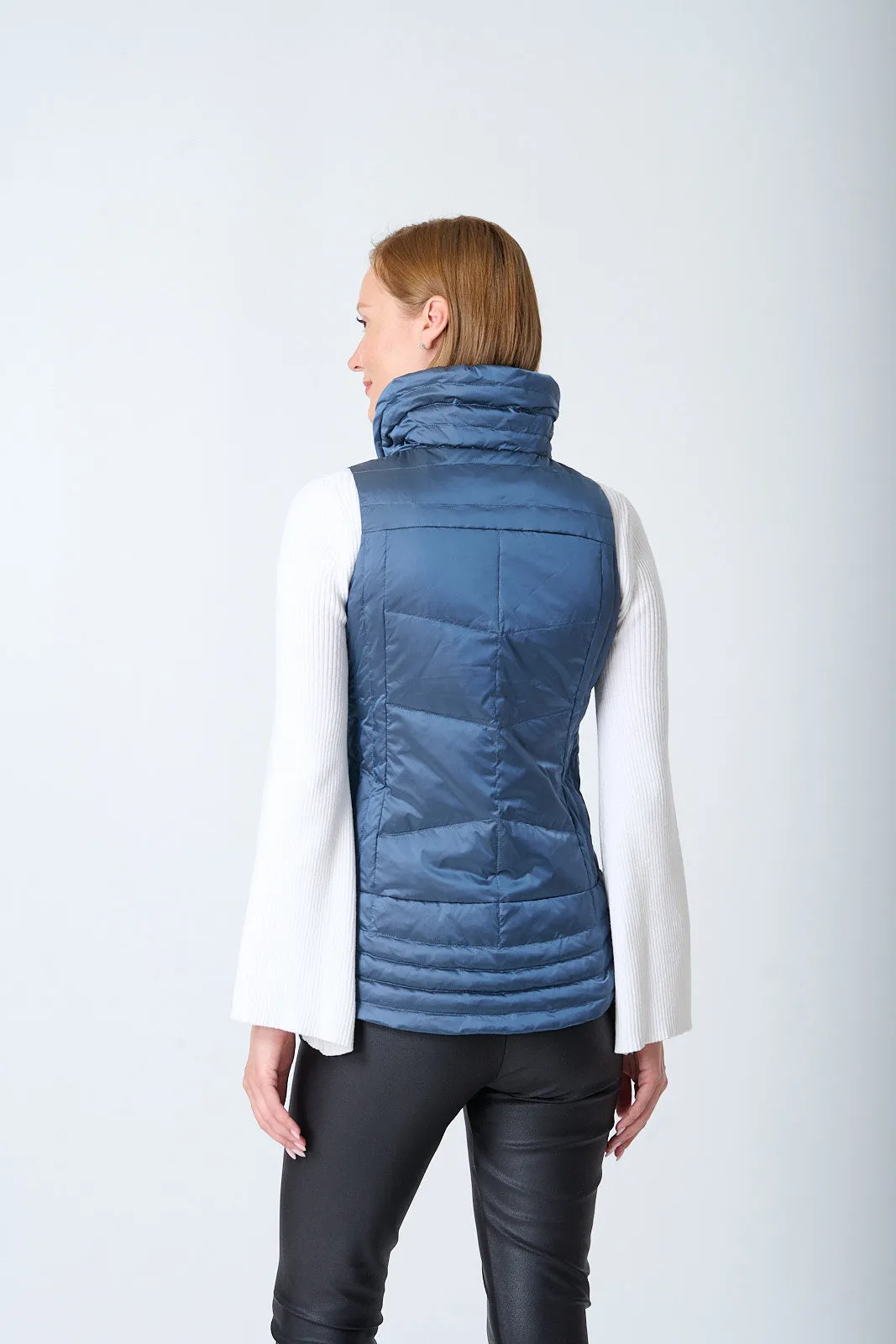 Metallic Quilted Vest