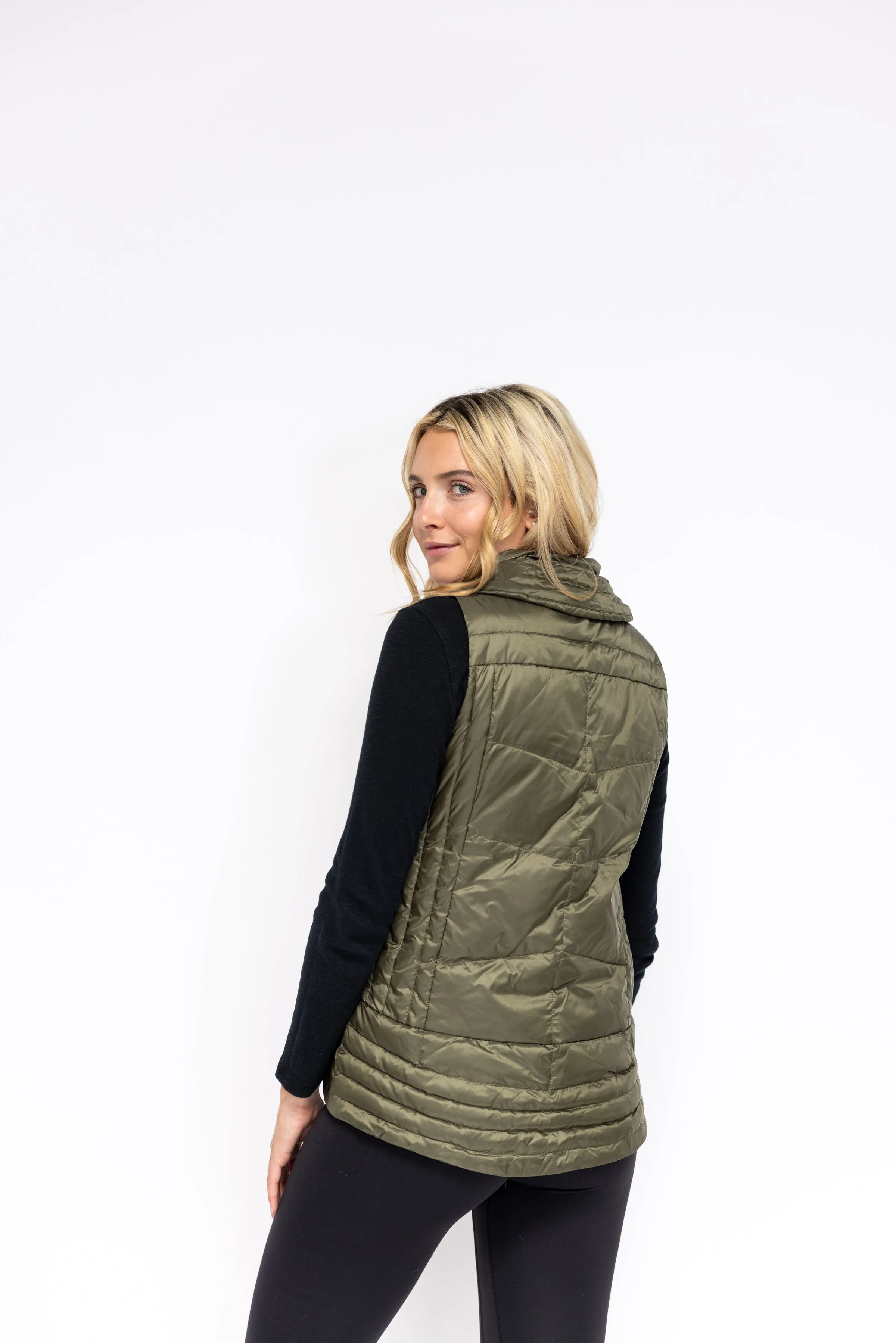 Metallic Quilted Vest