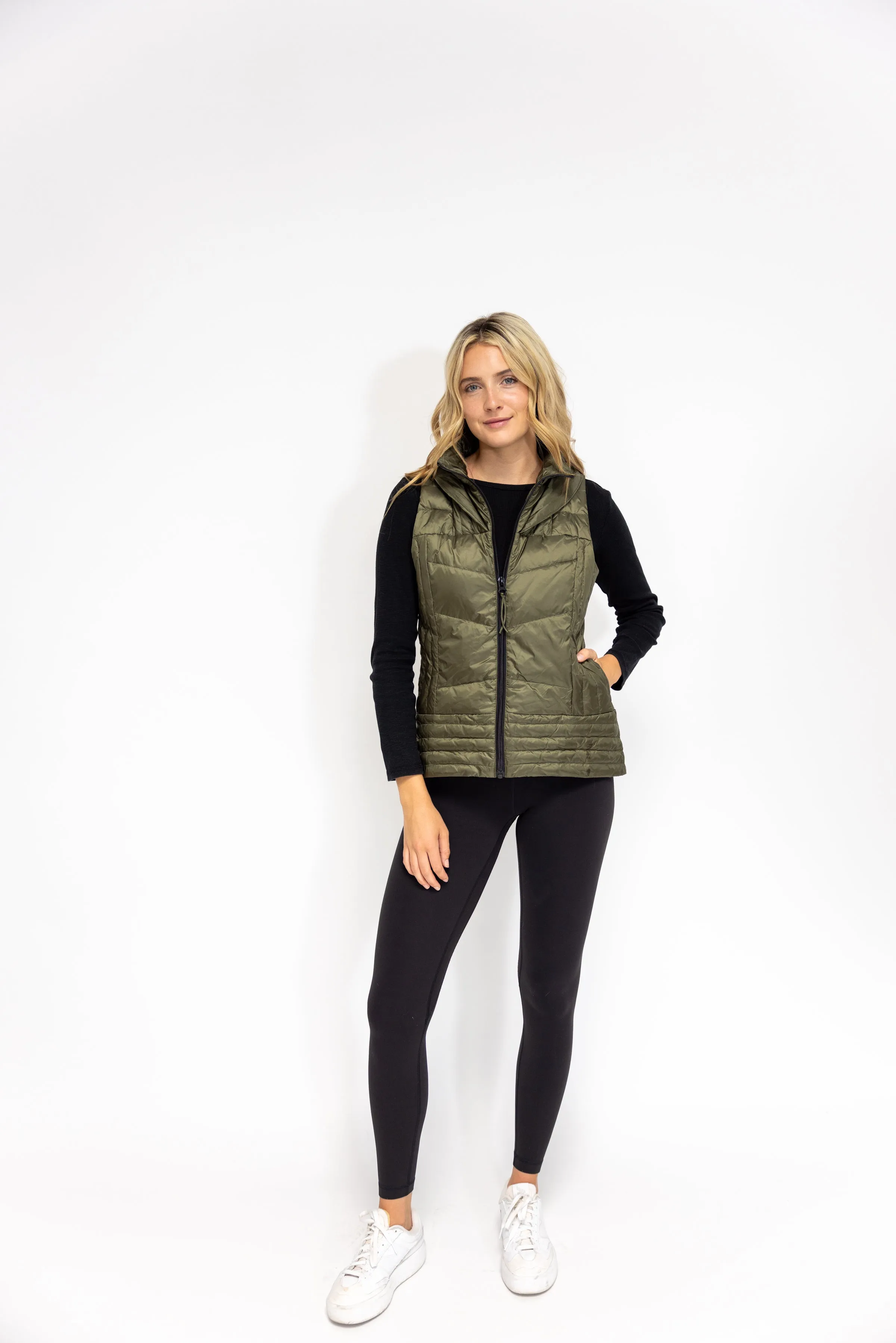 Metallic Quilted Vest