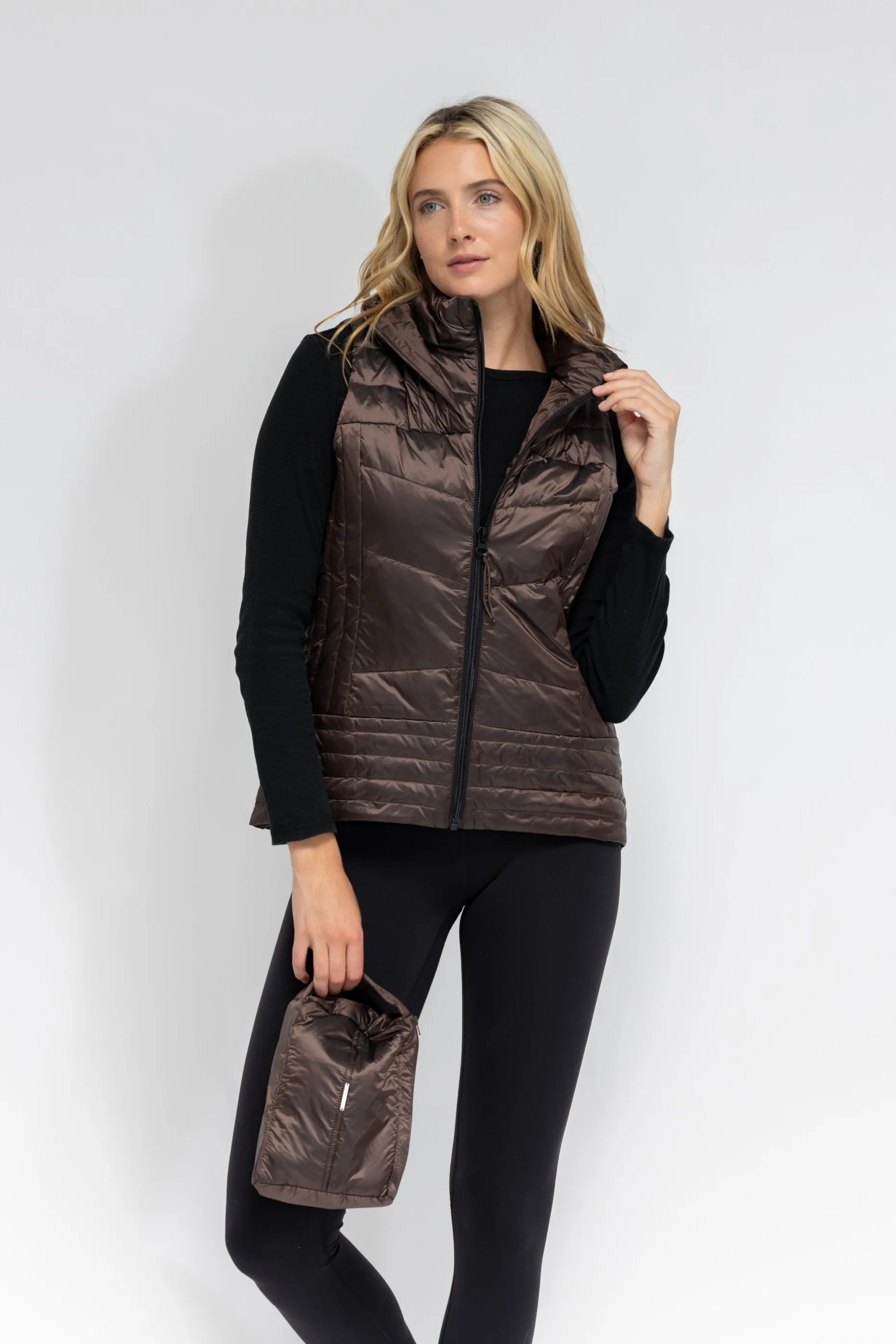 Metallic Quilted Vest