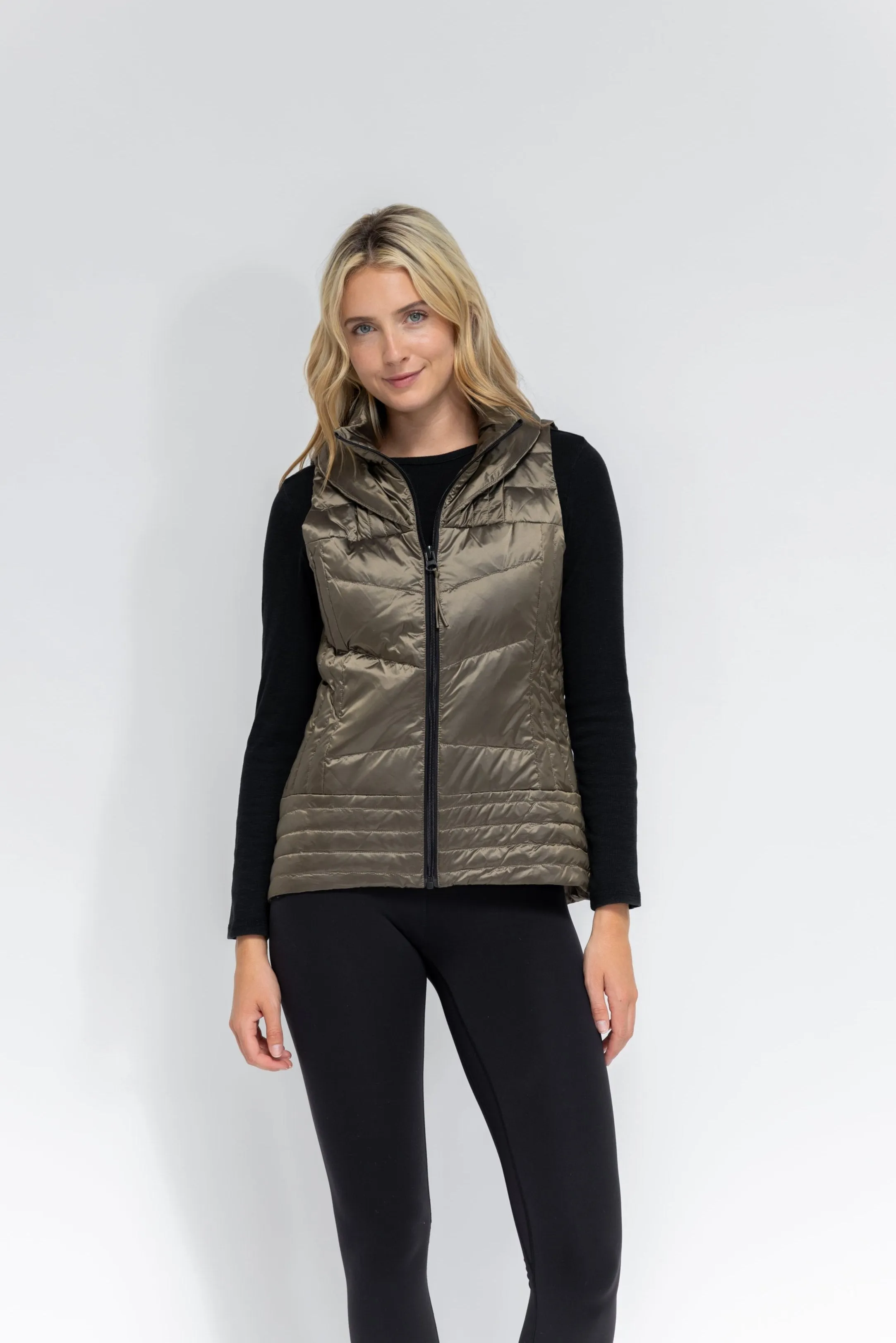 Metallic Quilted Vest