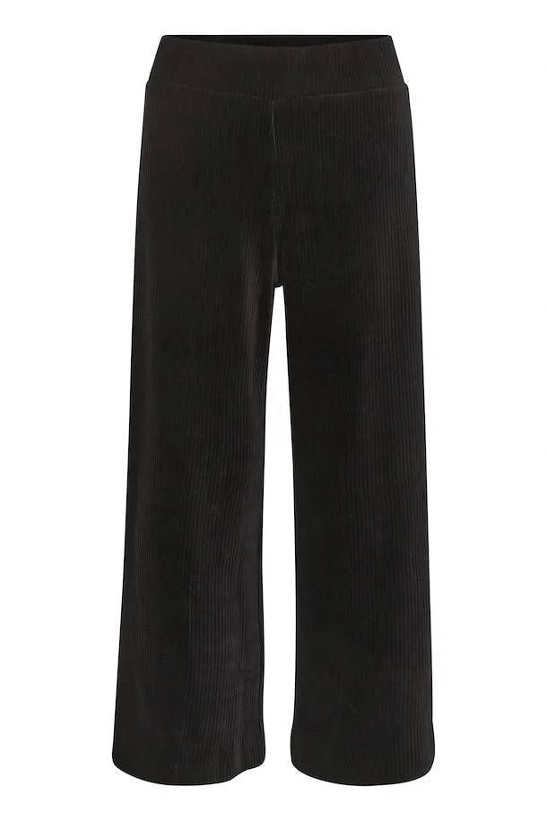 PART TWO ILLISANNA BLACK CORD TROUSERS