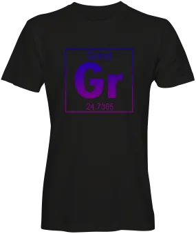 Periodic Table Symbol GR for Grind T-shirts