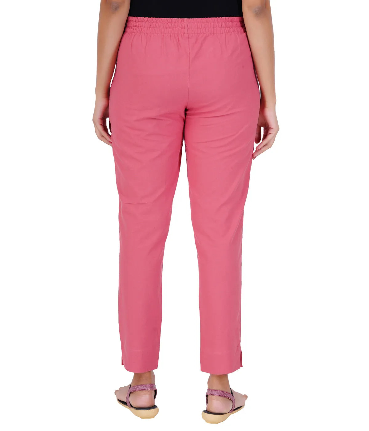 PINK COTTON PANTS