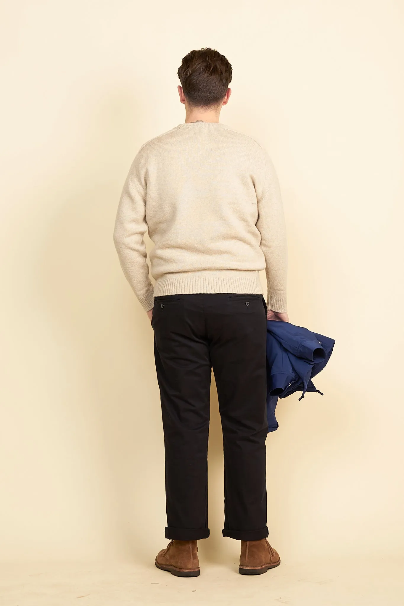 Rats Wool Cashmere Crew Neck Knit - Ecru