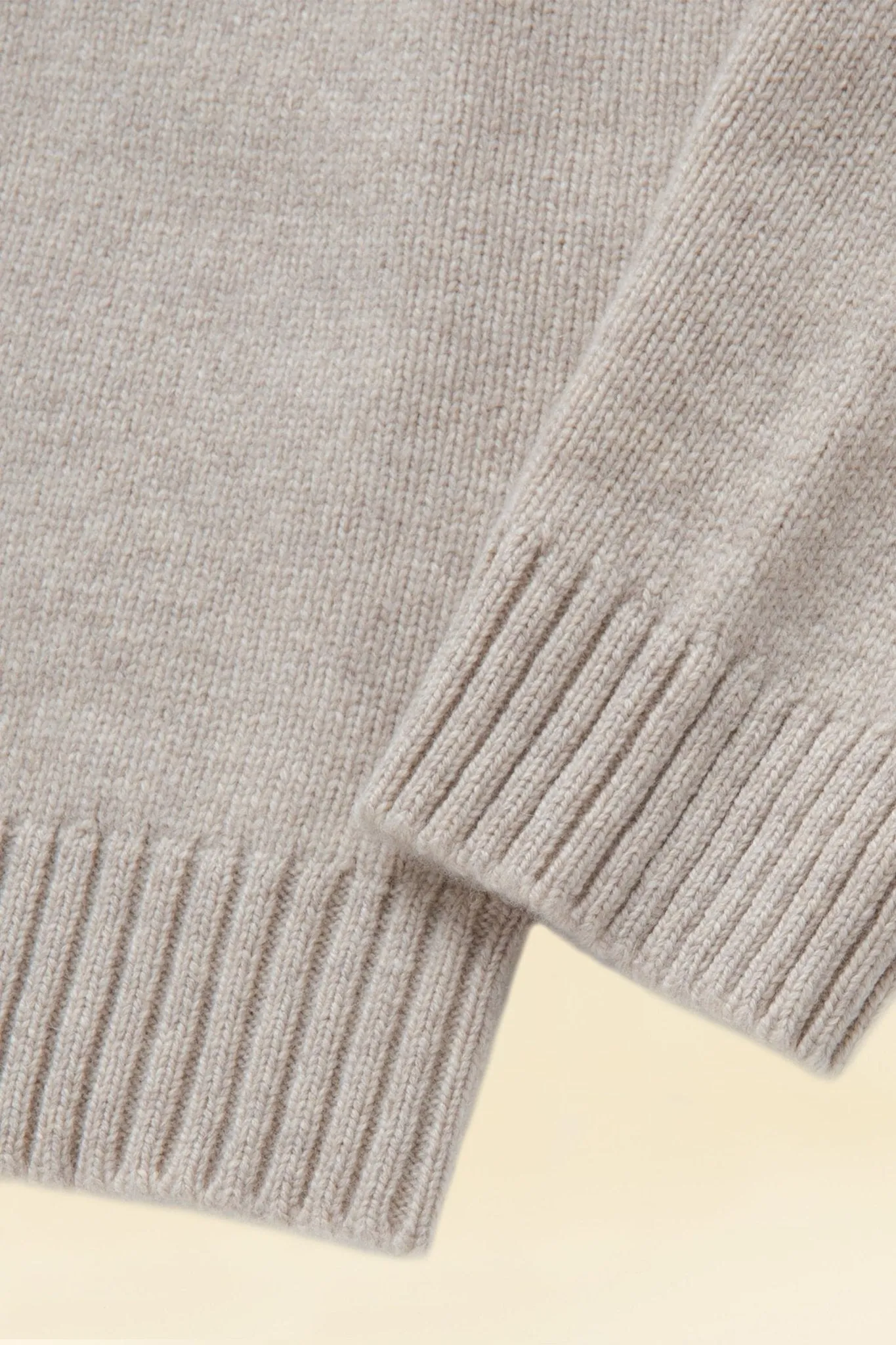 Rats Wool Cashmere Crew Neck Knit - Ecru