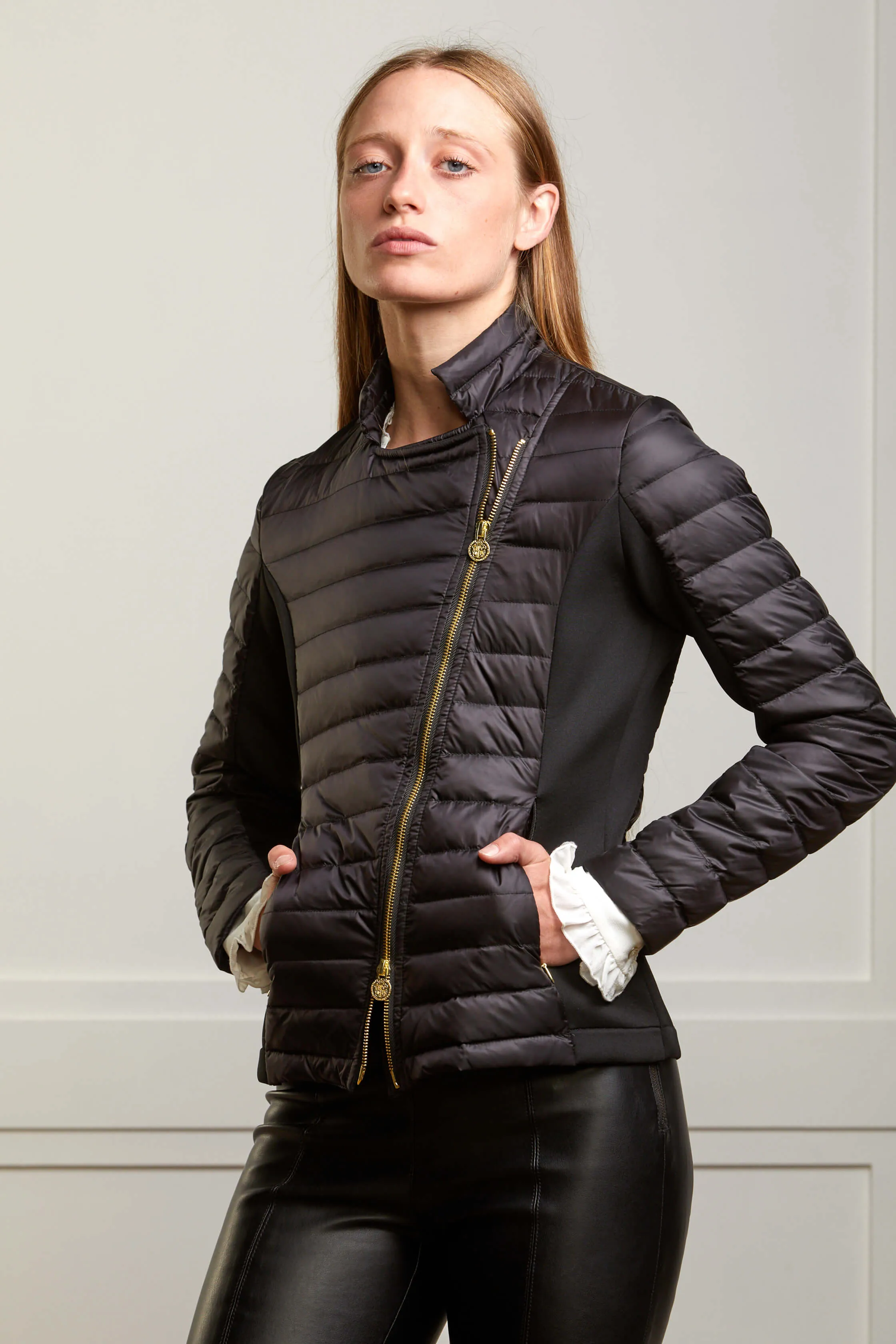 Roxie Puffer Biker Jacket - 60% OFF