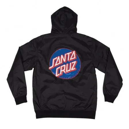 Santa Cruz Dot Hooded Windbreaker Jacket