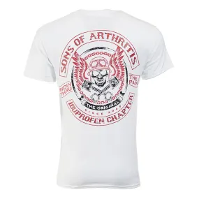 Sons of Arthritis Skull & Pistons Pocket T-Shirt White