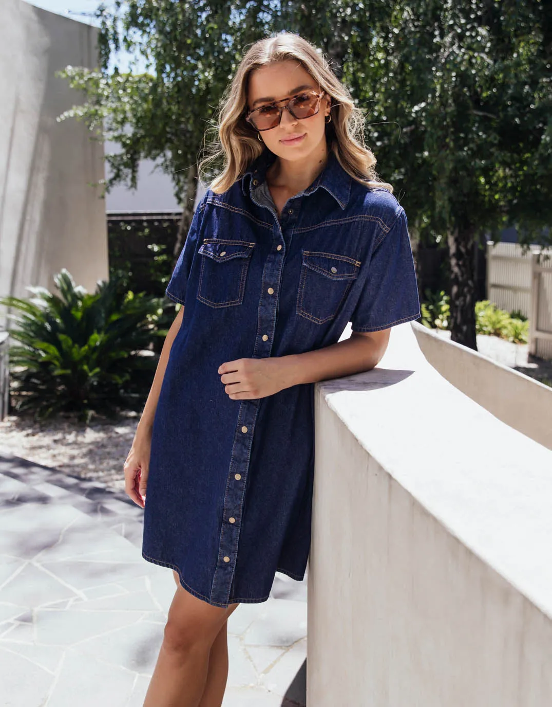 Sorcha Denim Dress - Indigo Denim