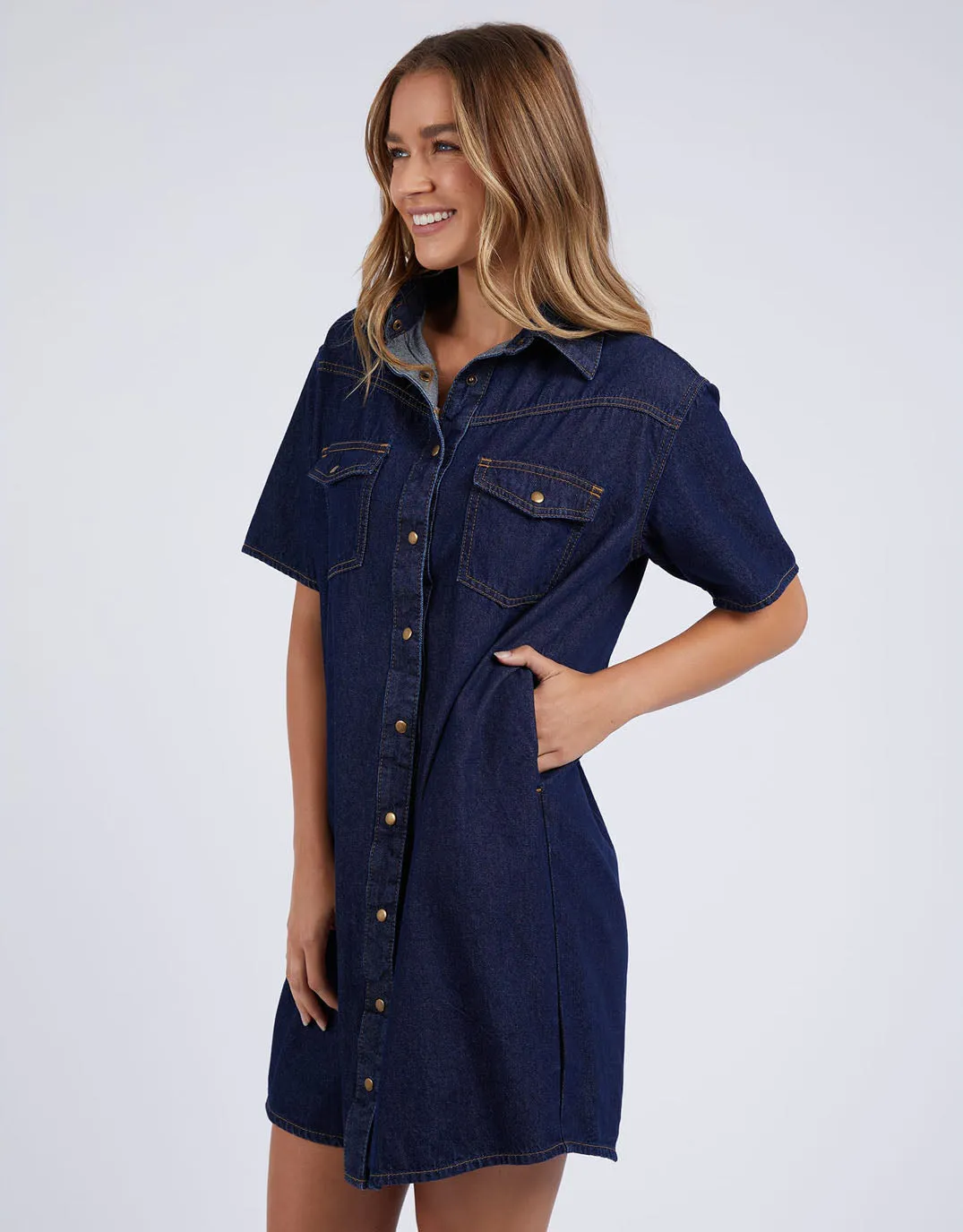 Sorcha Denim Dress - Indigo Denim