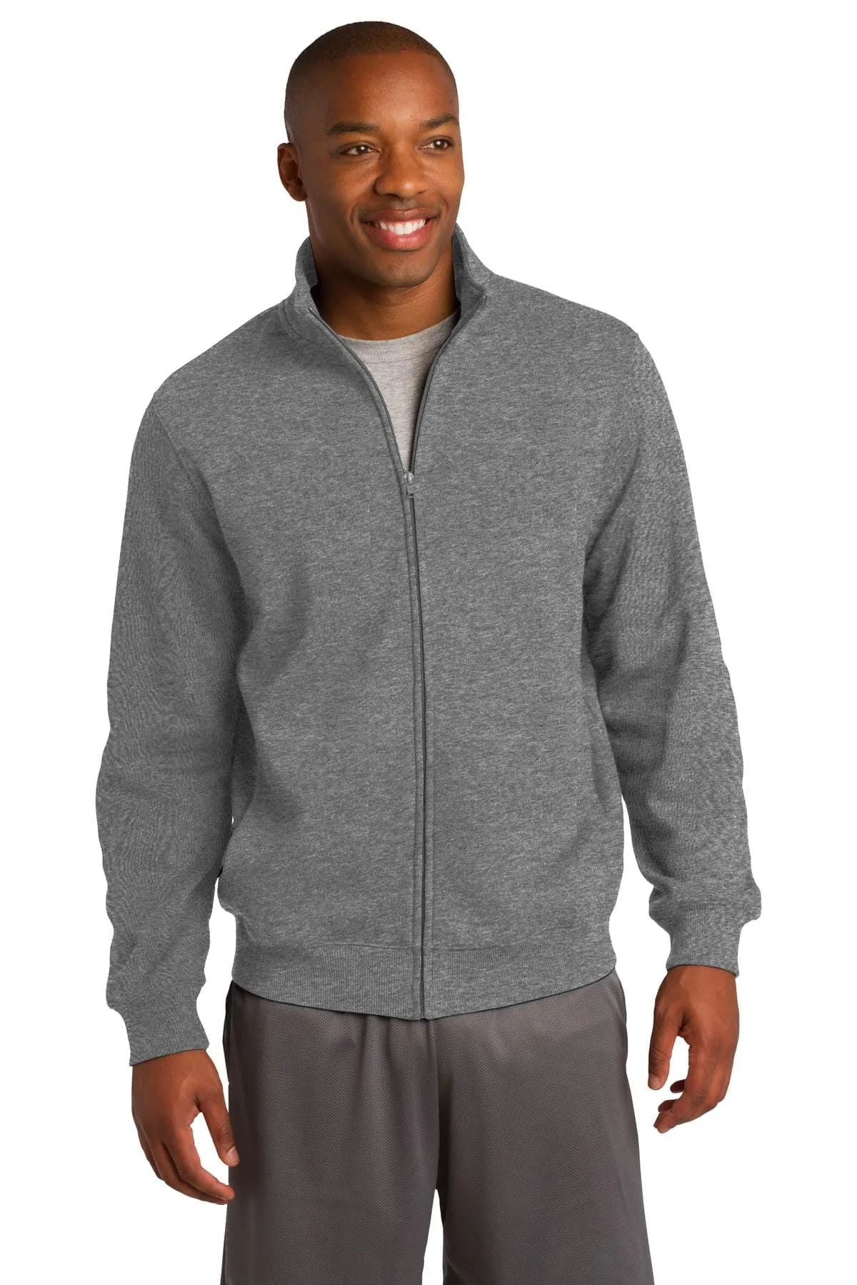 Sport-Tek Zip Sweat Jacket With Collar