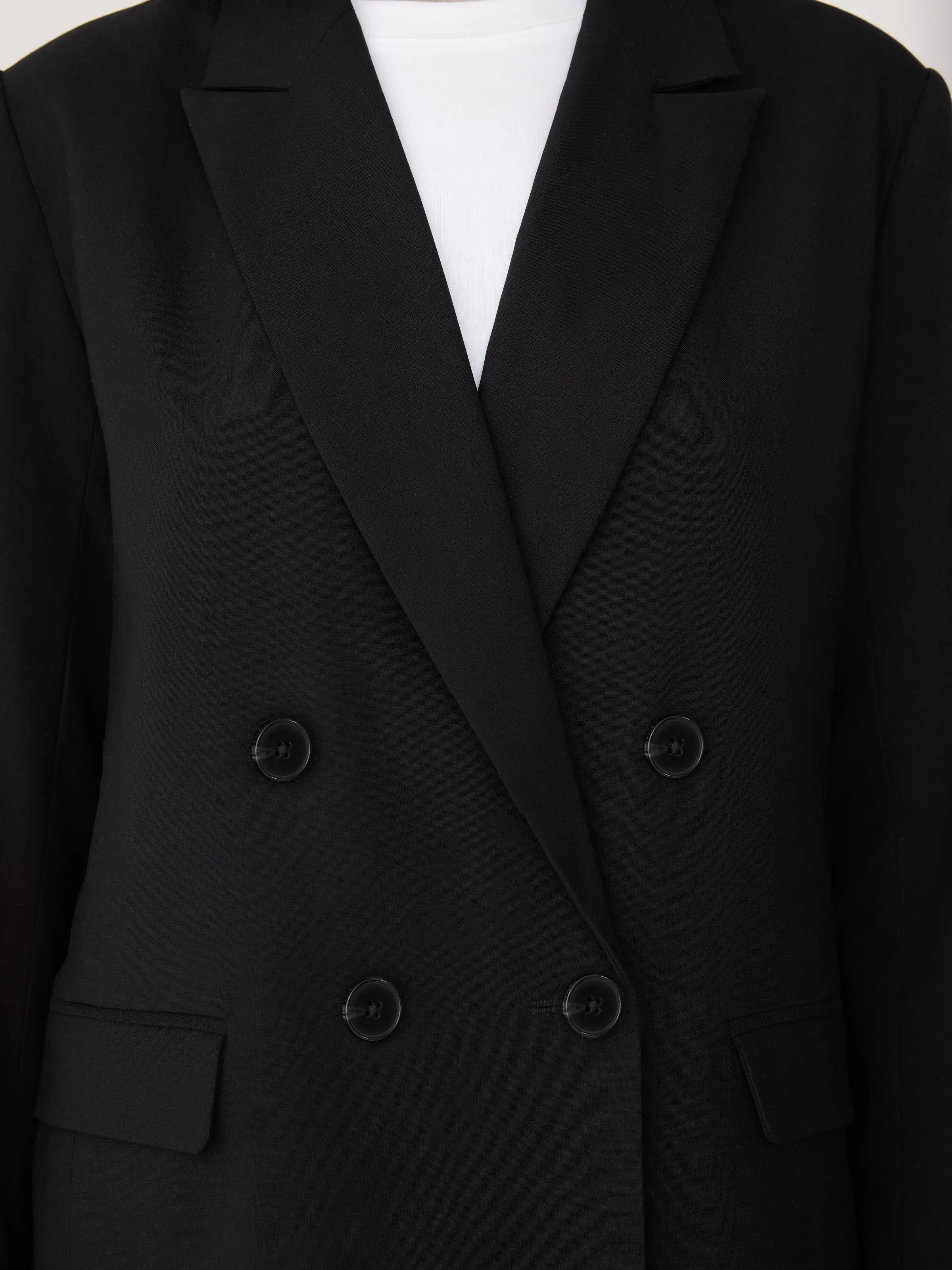 The Double Breasted Blazer in Black