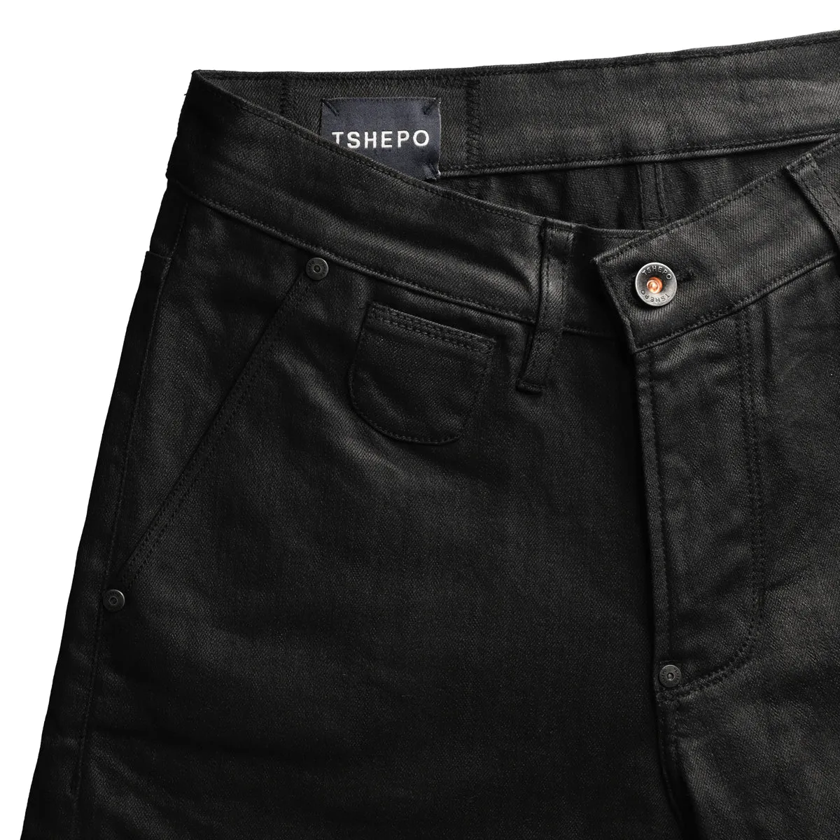 TSHEPO WAX CRAFTED JEANS, BLACK