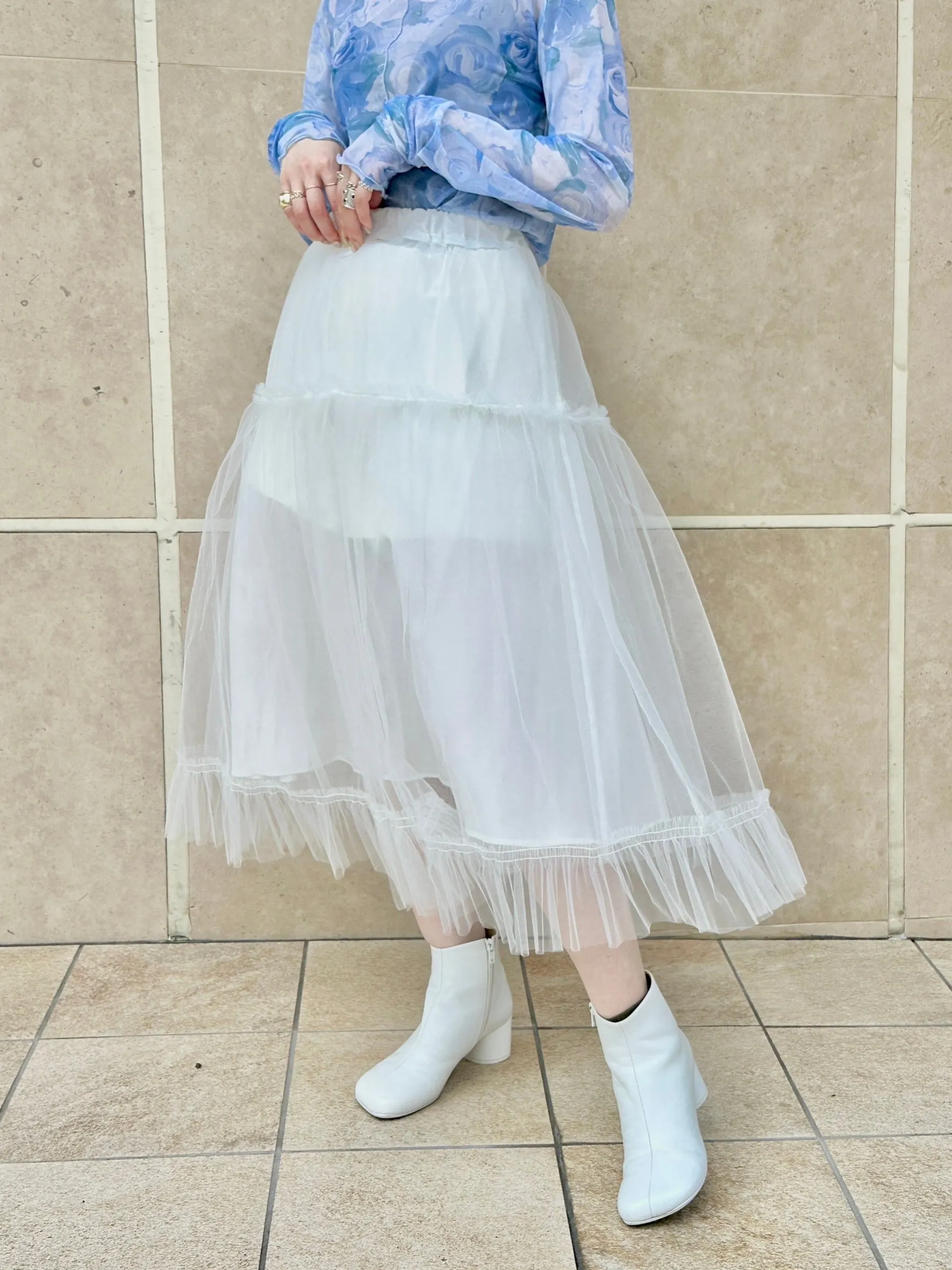 Tulle skirts (White)