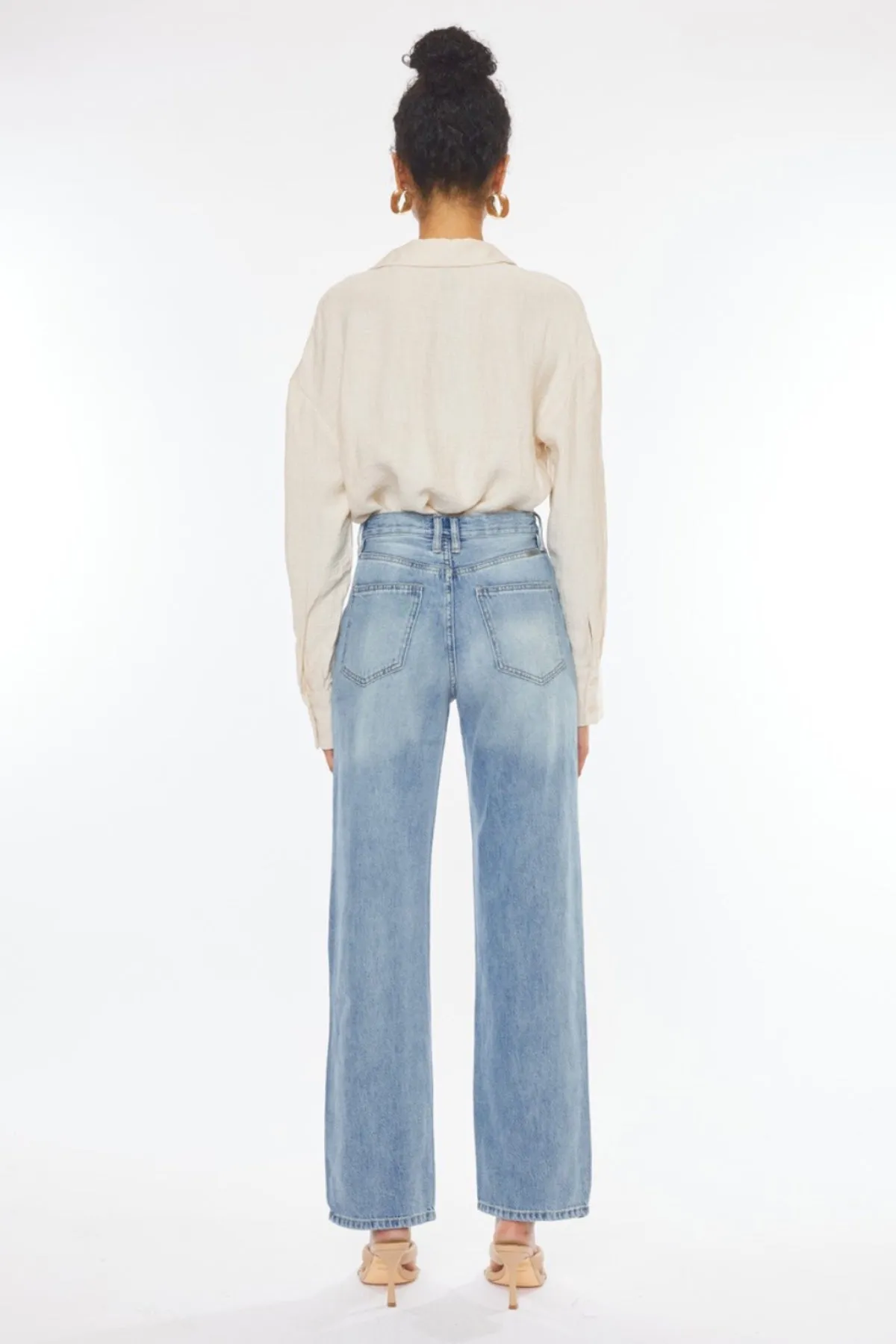 Wide Leg Straight Jeans