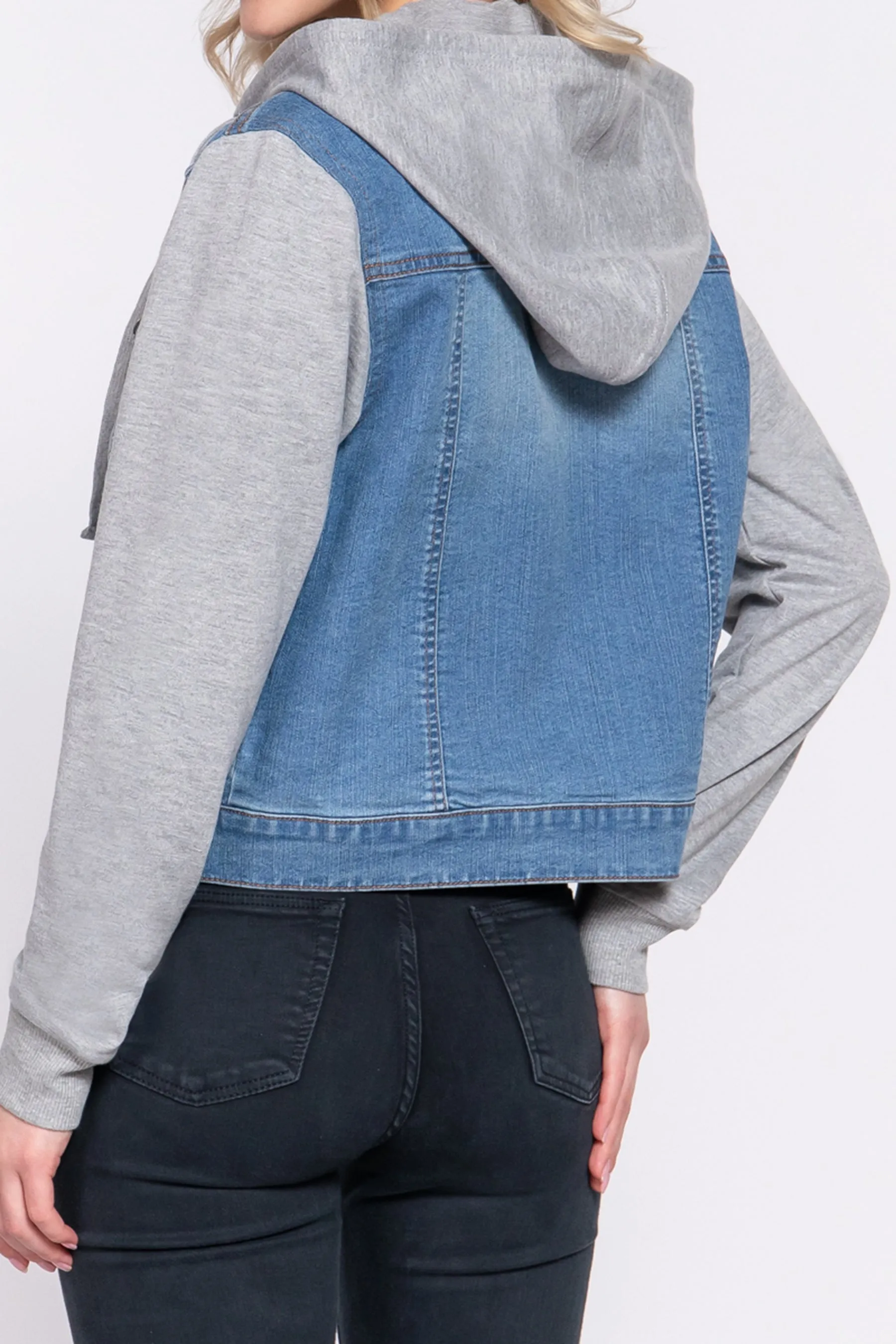 Women's Denim Vest and Hoodie Denim Jackets