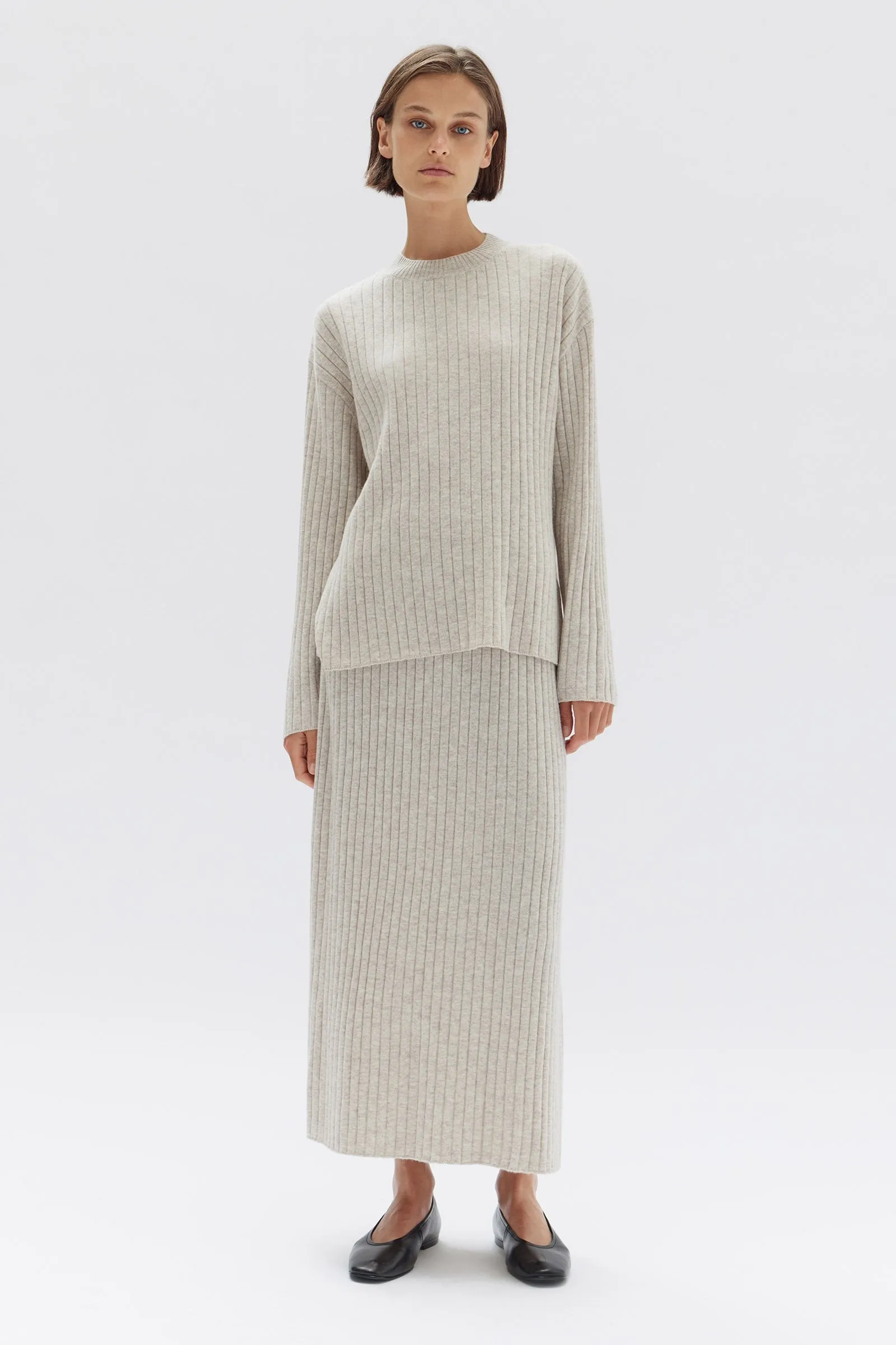 Wool Cashmere Rib Top