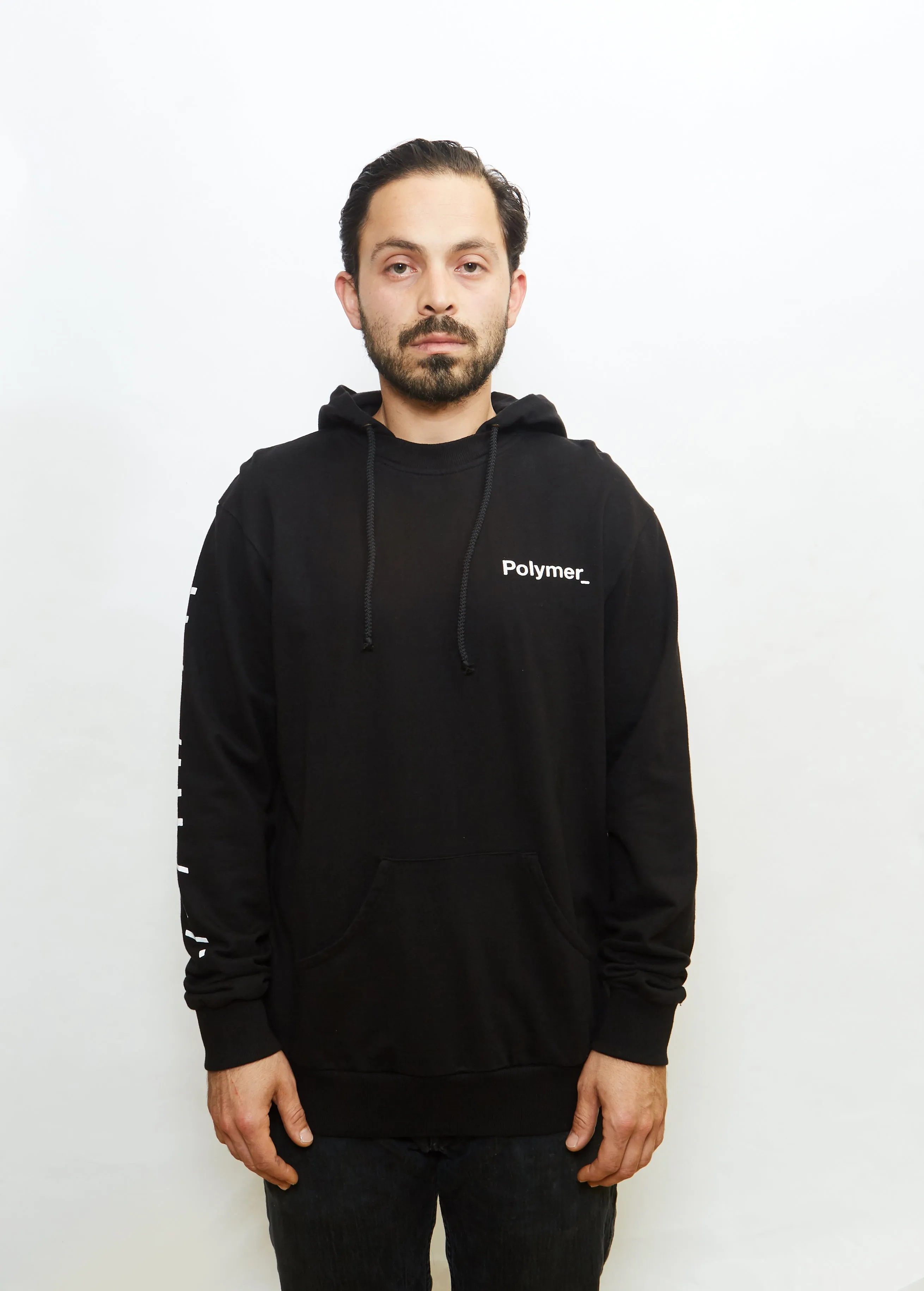 Word Mark Hoodie Black